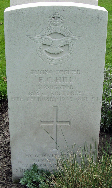F/O Edgar Charles Hillr<br/><br /><br />died February 15th, 1945